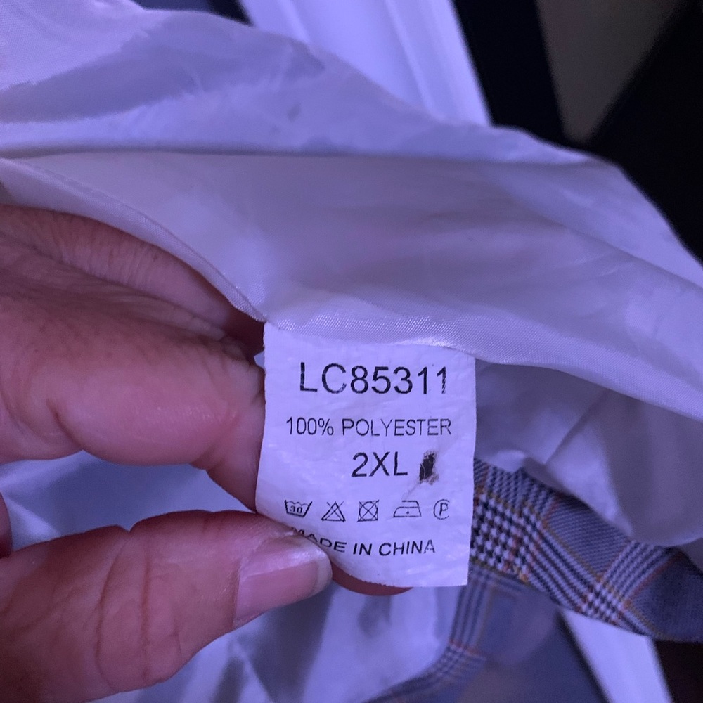 2xl plaid blazer